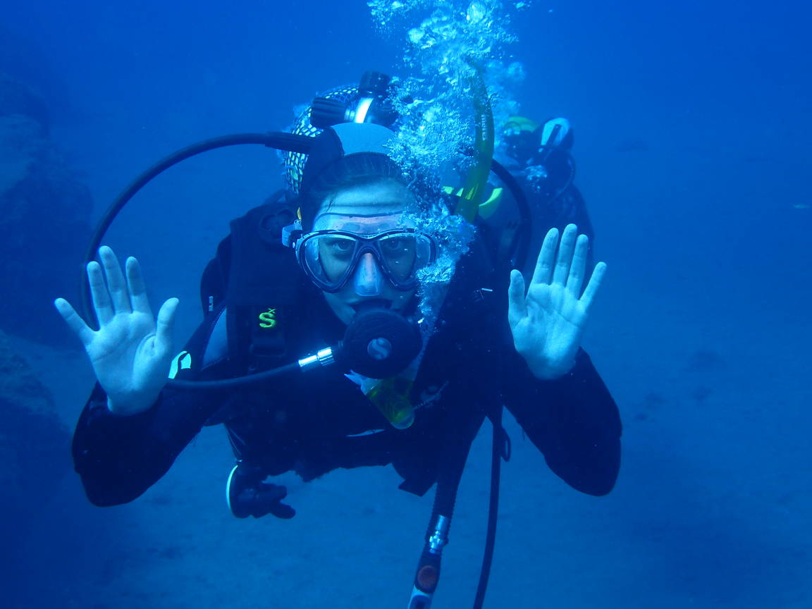 First dive in Tenerife
